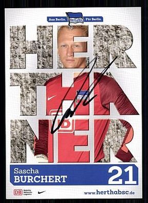 Sascha Burchert Hertha BSC Berlin 2013-14 Autogrammkarte + A 60866