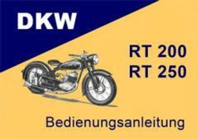 DKW Betriebsanleitung RT 200, RT 250, Motorrad, Oldtimer, Klassiker