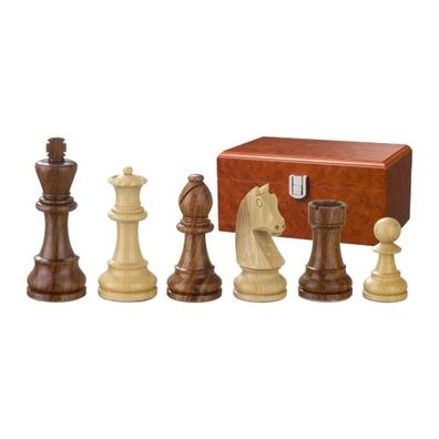 Schachfiguren - Artus - Holz - Staunton - Königshöhe 110 mm