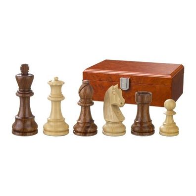 Schachfiguren - Artus - Holz - Staunton - Königshöhe 90 mm