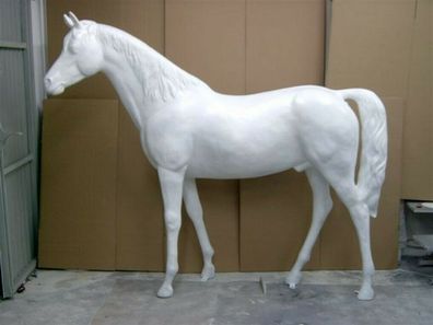 XXL Pferd lebensgross Premium Gartendeko lebensecht ca.220cm Garten Deko Figur d
