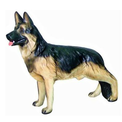 XL Premium Schäferhund steht in lebensgross 95cm Hund stehend Garten Deko Figur