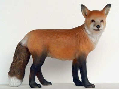 XL Premium Fuchs ca.65cm lebensgross Garten Deko Figur Tierfigur inkl. Spedition