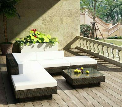 Luxus Premium Rattan Lounge Set Polyrattan Rattangarnitur Polyrattan Gartenmöbel