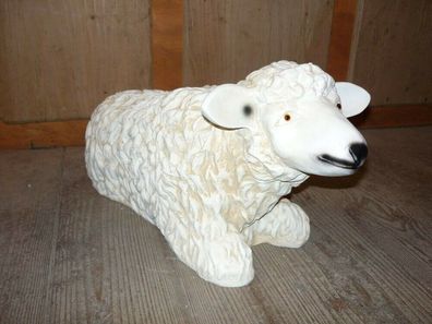 XL Schaf liegt 55cm Premium Gartendeko lebensecht Garten Deko Figur