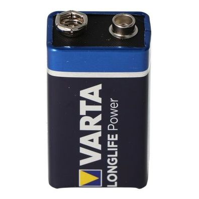Varta Longlife Power (ehem. High Energy) 9-Volt Block Batterie 1 Stück lose Ware