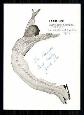 Jack Lee Autogrammkarte Original Signiert Eiskunstlauf + A 61082