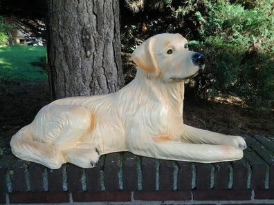 XL Premium Golden Retriver in lebensgross 90cm Hund Garten Deko Figur Spedition