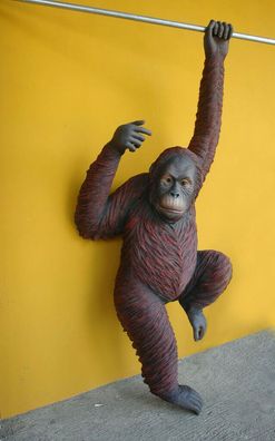 XXL Premium Orang Utan 250cm hoch lebensgross Affe Garten Deko Figur Gorilla