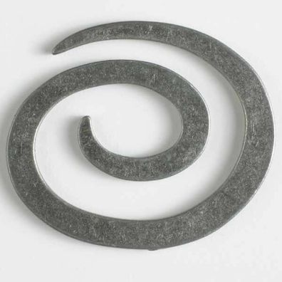 Vollmetall - Verschluss "Spirale", Größe: 50 mm, Farbe: altzinn (Gr. 50 mm)
