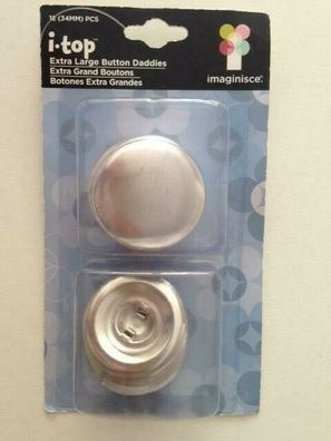 imaginisce: i-top XL button daddies (34 mm), beziehbare Knöpfe zum Annähen