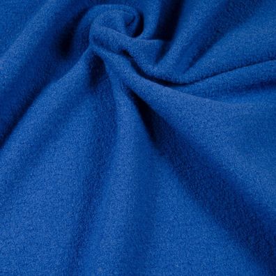 HILCO Walkstoff, 100 % Wolle, blau, 140 cm breit, Meterware, ab 0,5 m