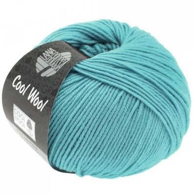 LANA GROSSA Cool Wool, Schurwolle Merino extrafein, Fb 2048, mintblau, 50 g