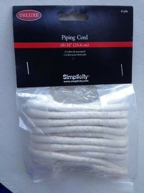 Simplicity 881479001, Piping Cord, 10/32", 6 yds, 5,5 m lang