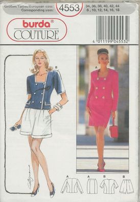 out-of-print: Burda Couture 4553, 2 Zweiteiler, Gr. 34 - 44, sizes 8 up to 18