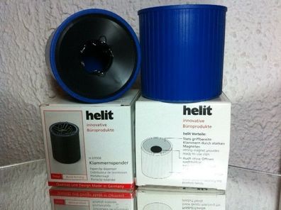 2 x helit Klammernspender H 63908, Farbe 34 blau