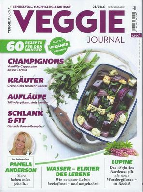 VEGGIE Journal, 01/2016, Feb. -März, mit 60 Rezepten für den Winter, auch vegan