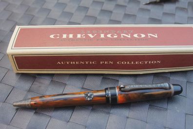 Chevignon Kugelschreiber, Vintage-Kuli, Retro-Kugelschreiber, meliert