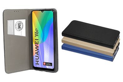 cofi1453® Buch Tasche "Smart" kompatibel mit HUAWEI Y6P Handy Hülle Etui Brieftasc...