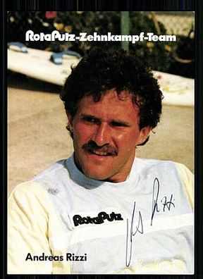 Andreas Rizzi Autogrammkarte 80er Jahre Original Signiert Leichtathletik + A 61192