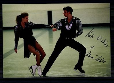 Kati Winkler & Rene Lohse TOP Foto Original Signiert Eiskunstlauf + A 61102