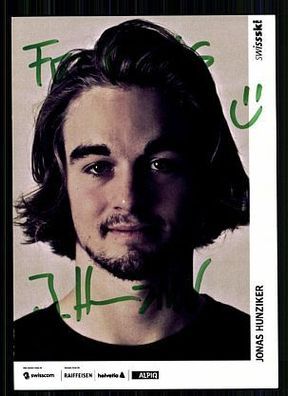 Jonas Hunziker Autogrammkarte Original Signiert Ski Alpin + A 61215