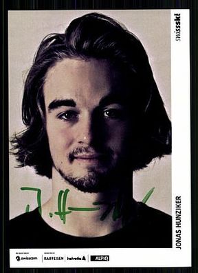 Jonas Hunziker Autogrammkarte Original Signiert Ski Alpin + A 61216
