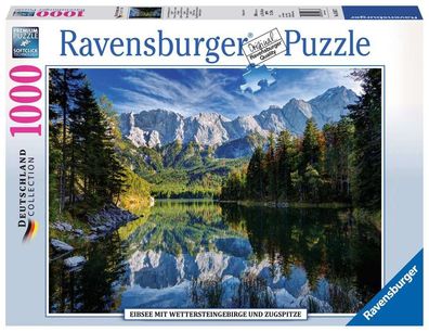 Ravensburger Puzzle Eibsee mit Wettersteingebirge und Zugspitze 1000 Teile 19367
