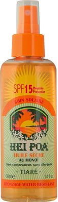 Hei Poa - Trockenes* Monoï Sonnenschutzöl LSF15 - Mittlerer Sonnenschutz