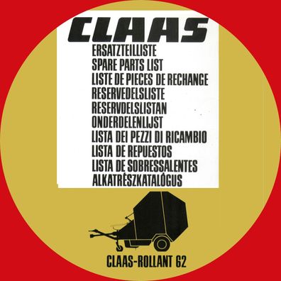 CLAAS Rollant 62 Ersatzteilliste