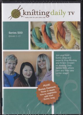 4 DVD Set: Knitting daily TV, Series 500, Episodes 1-13, plus bonus content