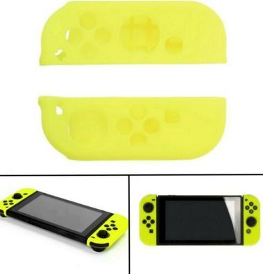 Passend Für Nintendo Switch NS NX Silikon Schutzhülle Gelb