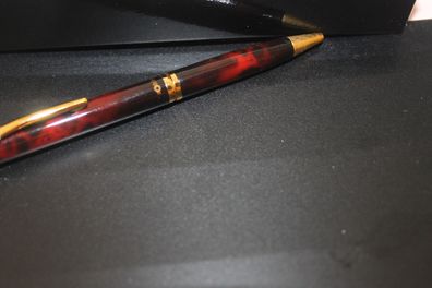 Rotring Retro-Kugelschreiber; Vintage-Kugelschreiber, Knickkuli, rot-meliert
