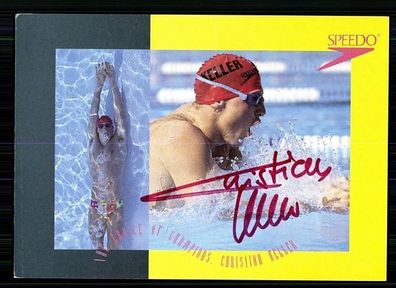 Christian Keller Autogrammkarte Original Signiert Schwimmen + A 61260