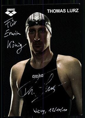 Thomas Lurz Autogrammkarte Original Signiert Schwimmen + A 61270