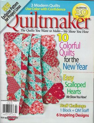 Magazine Quiltmaker, Jan / Feb 2012, No. 143, including pattern