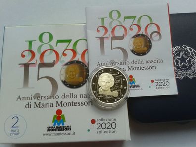 2 euro 2020 PP Italien 150. Geburtstag Maria Montessori