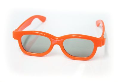 3D Brille für Kinder Universale passive 3D-Kinderbrille in orange für Cinema