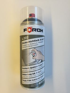 Förch Dickschichtlack L222 Farbe RAL9005 Schwarz Sprühlack 4-in-1