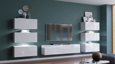 Henri NX 72 Möbel für Wohnzimmer Wohnwand Mediawand Schrankwand Wohnschrank