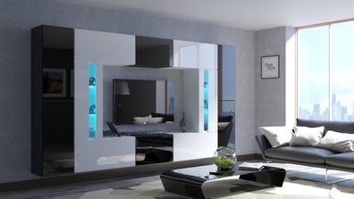 Julian NX 67 Möbel für Wohnzimmer Wohnwand Mediawand Schrankwand Wohnschrank