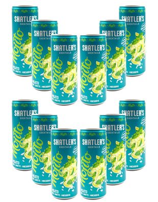 Shatlers Cocktail - 12er Set Shatlers Mojito 0,25L (10,1% Vol) inklusive Pfand