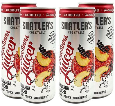 Shatlers Cocktail - 4er Set Shatlers Havanna Juicer 0,25L Alkoholfrei - inklusi