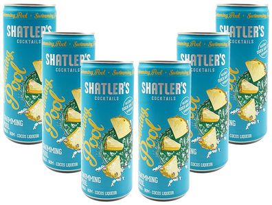 Shatlers Cocktail - 6er Set Shatlers Swimmingpool 0,25L (10,1% Vol) inklusive P