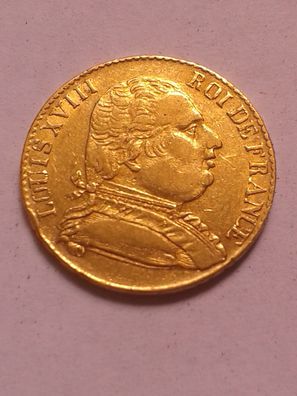20 Francs 1817 R Frankreich Ludwig XVIII. ca. 6,45g Gold - sehr schöne Erhaltung