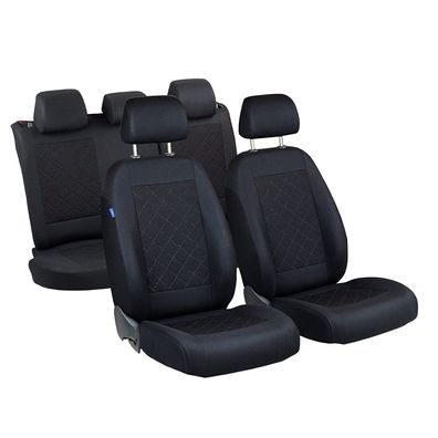 Schwarze Sitzbezüge für BMW SERIE 1 Autositzbezug Komplett