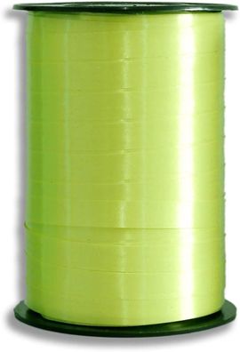 Kräuselband glatt Farbe Apfelgrün Polypropylen Basteln Länge 500m