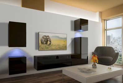 Liatrop NX17 Möbel für Wohnzimmer Wohnwand Mediawand Schrankwand Wohnschrank