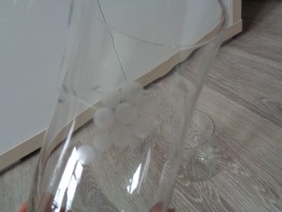 Trinkglas mit Muster- 50er Jahre -