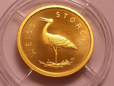20 euro 2020 D Gold Deutschland Heimische Vögel Weißstorch Weissstorch 3,89g Gold